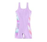 Generisch - Una pieza con tirantes delgados dobladillo con volantes para grandes | Moda informal de playa Natación tomar el sol Visita de bienestar en, morado, 9-10 años