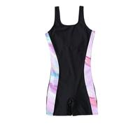 Generisch - Una pieza con tirantes delgados dobladillo con volantes para grandes | Moda informal de playa Natación tomar el sol Visita de bienestar en, Negro , 9-10 años