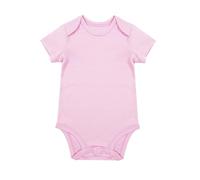 Generisch Unisex Bebé sólido bebé Body Mameluco en blanco para 0 24 meses niños niñas, Rosa claro., 9-12 meses