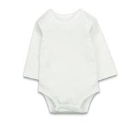 Generisch Universal Bebé Niños Niñas Manga Larga Bebé UN artículo de pieza Ropa Body Puño, Blanco, 6-9 meses