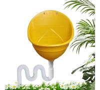 Generisch Urinario para Montaje en Pared, Comercial con Cubierta de bisagra, Orinal de Lavado de baño para Hombre, Orinal de Simple y sin Agua, Tubo de Drenaje para Camping, jardín, sótano