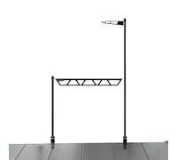 Generisch Utensilios de cocina para camping, almacenamiento de utensilios de cocina, organizador de herramientas desmontable, soporte de metal para camping, barbacoa, pesca, senderismo, viajes