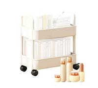 Generisch Utility Cart - Organizador con estantes móviles de varios niveles, carrito extraíble con estantes móviles, estantería estrecha para el baño de cocina, oficina, aperitivos, estantería para
