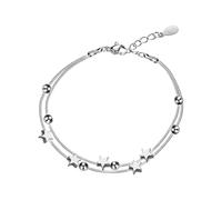 Generisch Valentine y San Valentín Pequeña Apilable Joyería Mujer Sweet Temperament Light Bead Pulsera Luz Y Exquisita Clásica Pulsera Y 2 Con 8 Joyas, adjustable, Zinc alloy