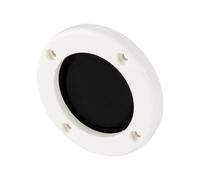 Generisch Válvula de retención de desagüe blanca gruesa para kayak, 10 cm x 10 cm, tapa de repuesto para barcos, yates, autocaravanas, sanitarios, de auto-lentitud