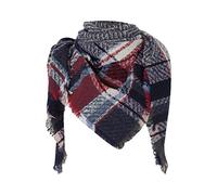 Generisch Vapor paños clásico borla bufanda a cuadros cálida suave grueso manta grande bufanda, bufanda, pañuelos desinfectante de superficies toallitas virucida, D, Talla única