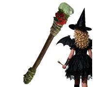 Generisch Varilla de - Accesorios de cosplay para rituales espirituales, barra de energía decorativa, hecha a mano de cristales para meditación, adivinación y decoración