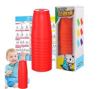 Generisch Vaso apilable | Juguete educativo | Divertido juego de vasos apilables - Para niños, adultos y niños pequeños para desarrollar habilidades motoras finas en