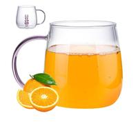 Generisch Vaso con diseño de animales - 380 ml taza de café transparente 3D de vidrio de borosilicato | Vasos portátiles para bebidas calientes y frías | Taza resistente al calor para viajes y uso