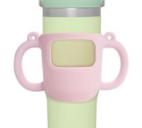 Generisch Vaso de silicona para vasos, mango de taza con mango, mango de silicona con doble, cubierta protectora antideslizante para biberón, tazas de café aisladas al vacío