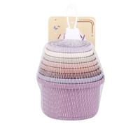 Generisch Vasos apilables para conejos, vasos apilables para conejos, 8 juguetes de conejo multicolor en diferentes tamaños, juguetes de enriquecimiento para pequeños animales que ocultan comida y
