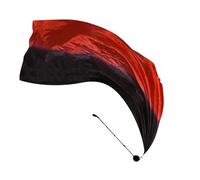 Generisch Velos de seda Poi - Gasa 200 x 80 cm degradado de color, banderas de danza de bolas ligeras, bufanda de rendimiento fluido, bandas de elogio para danza del vientre, iglesia, escenario