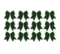 Generisch Velvet Christmas Bows,6-Inch Shape-Retentive Vintage Holiday Pendants,12 Pieces Versatile Tree Bow Ornaments | Seasonal Decor for DIY Crafts Wreath Making Party Candy Bag Home