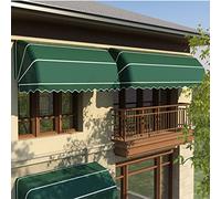 Generisch Ventana Awnings & Canopies - Totalmente ensamblada de poliéster lona puerta para porch jardín al aire libre - Protección solar impermeable con soportes de metal