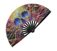 Generisch Ventilador de mano grande para bailar, grandes fanáticos plegables para bailar, 13 pulgadas, Big Poping Folding Hand Fans | Kung Fu Craft, accesorios de baile, enfriador de mano, decoración
