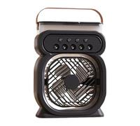 Generisch Ventilador de niebla portátil - Ventilador de refrigeración portátil con pulverizador, dispositivo de refrigeración con depósito de 0,45 L y 3 niveles para dormir, viajes, camping