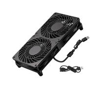 Generisch Ventilador extractor USB de 120 mm con fácil de limpiar, doble | Alta velocidad 1500 rpm, 5 V, 0,2 A para DVR, disipación de calor eficiente con fuerte flujo de aire, 56 CFM