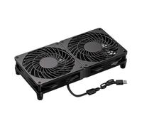 Generisch Ventilador USB de 5 V 120 mm para router, módem, receptor, ventilador de extracción, canal de conducto exhuast, dispositivo de soldadura de plástico para el escritorio