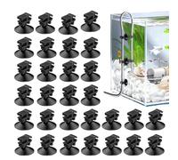 Generisch Ventosas para Acuario, 30 Unidades, Soporte de para Acuario, Abrazadera para Manguera, para Bomba de Aire, Cable de alimentación, Cable, Manguera, Tubo de Aire, Tira LED Decorativa