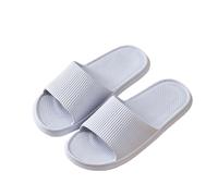 Generisch Verano 2026 Tendencia Par de zapatillas a rayas para interior y exterior - Cómodas zapatillas planas con abertura en los dedos ideales para el día a día, vacaciones o tiempo libre - Adecuado