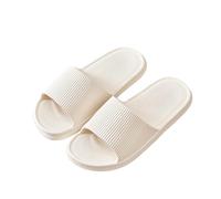 Generisch Verano 2026 Tendencia Par de zapatillas a rayas para interior y exterior - Cómodas zapatillas planas con abertura en los dedos ideales para el día a día, vacaciones o tiempo libre - Adecuado