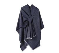 Generisch Verpennt For Evening Dresses Elegant Shawl Soft Open Front Poncho Sweater for Spring Fall Winter Schal Damen Winter Winter, marine, Talla única