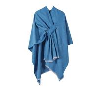 Generisch Verpennt For Evening Dresses Elegant Shawl Soft Open Front Poncho Sweater for Spring Fall Winter Schal Damen Winter Winter, azul, Talla única