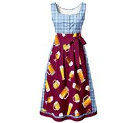Generisch Vestido de baile de alta costura atemporal con lazo elegante vestido largo entallado para fiestas de cerveza francesa, estilo festivo, Rosa intenso., XXL