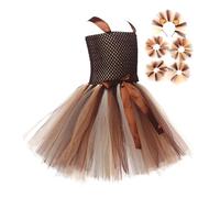 Generisch Vestido de león para niña, vestido de baile para niños