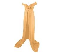 Generisch Vestido de maternidad de maternidad Proveedor Mujer Malla Sin Mangas Retráctil Sesión de Fotos Vestido Elegante Vestido de Fotos de Embarazo, amarillo, M