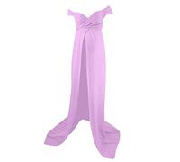 Generisch Vestido de maternidad de maternidad Proveedor Mujer Malla Sin Mangas Retráctil Sesión de Fotos Vestido Elegante Vestido de Fotos de Embarazo, morado, L