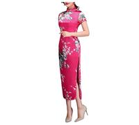 Generisch Vestido de mujer con elegante rendimiento de pasarela, ajuste mejorado para un look diario elegante y tejido de alta calidad, Rosa intenso., 3XL