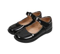 Generisch Vestido de niña Mary Jane zapatos suaves bailarinas para niños pequeños princesa boda bailarinas zapatos cosplay, fiestas, princesas, zapatos de noche, zapatos de comunión, Negro , 40 EU