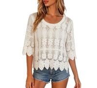 Generisch Vestido de playa para mujer, túnica de playa, top de ganchillo, bikini para verano, poncho de playa ligero, vacaciones en la playa, elegante traje de baño, blusa de playa, transparente