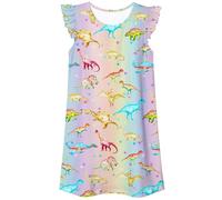 Generisch Vestido de princesa Ropa casual Vestidos lindos para niños pequeños Elegante ropa de fiesta de manga larga, azul celeste, M