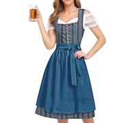 Generisch Vestido de tirolesa para mujer, estilo retro, elegante, vestido tradicional tirolesa, falda tradicional tirolesa, vestido de encaje, vestido de Oktoberfest, disfraz para Oktoberfest de