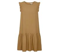 Generisch Vestido informal para mujer minimalista combinado con dobladillo con volantes, vestido sin mangas con forma recta y longitud midi | look de verano tranquilo para el día a día y las