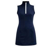 Generisch Vestido sin mangas para niñas con cuello de cremallera, ideal para jóvenes y deportivas, marine, 14-15 años