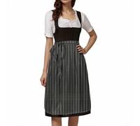 Generisch Vestido tradicional tirolés para mujer, falda tradicional mediana, delantal alemán Oktoberfest, clásico con cordones para, estilo, cosplay, elegante, cintura ajustable, traje de fiesta