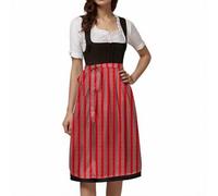 Generisch Vestido tradicional tirolés para mujer, falda tradicional mediana, delantal alemán Oktoberfest, semidelantal con cordones, cosplay, estilo tradicional, atado a la cintura, traje de fiesta