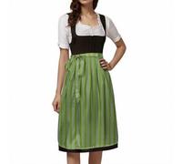 Generisch Vestido tradicional tirolés para mujer, falda tradicional mediana, delantal alemán Oktoberfest, semidelantal con cordones, cosplay, estilo tradicional, atado a la cintura, traje de fiesta