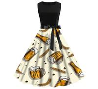 Generisch Vestido tradicional tirolés para mujer - Vestido tradicional tirolés, incluye tirolesa, blusa tirolesa, tirolesa para mujeres, Oktoberfest, ocasiones especiales, beige, XL
