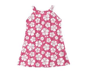 Generisch Vestidos para niña, vestido de verano, vestido de novia, playa, bañador, verano, sin mangas, sin mangas, Rosa intenso., 9-10 años