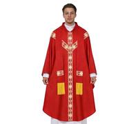 Generisch Vestimenta pastor para hombre - con cinta católica, túnica religiosa para clérigos en la , para hombre, cosplayer, bailes de máscaras, carnaval, escenario, sesión de fotos, boda, día