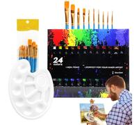 Generisch Vibrant Watercolor Kit, Artist Travel Paints, Water Colors with Rich Pigment Feature, Painting Supply Set with Easy Carry Case, Art Paint Set Style, Colors for Hobby and Practice