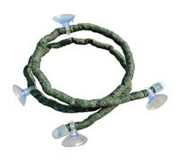Generisch Vine artificial para reptiles de escalada - Bendable Jungle Habitat Decoration for Terrarium Setup | Rama flexible con soportes de succión, accesorio de decoración de tanque para Gecko