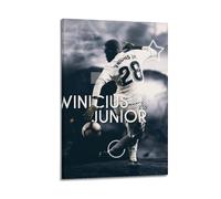Generisch Vinícius Júnior Póster de Arte de Fútbol Pintura en Lienzo Mural Dormitorio Decoración Hogar Pintura Colgante 08 x 12 Pulgadas (20 x 30 cm)