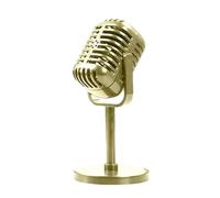Generisch Vintage Microphone Prop | Retro Fake Microphone Model Ornament Decorative Ornament | Classic Old-Style Microphóne for Display, Photography & Stage Decoration Achilles Tendon