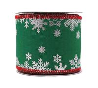 Generisch Visland Christmas Ribbons Colored Ribbon Holiday Ribbon Decorations Rustic Fabric Ribbons Crafters Holiday Ornaments 1Roll/5Yard Partydeko für Männer Rot (B, A)