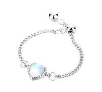 Generisch Walking Anillos Fitness Anillos para Mujeres Ajustable Borla Cadena Colgante Colgante Moda Anillo Forefinger Anillo Colorido Glaze Love Heart Ring Cute Wedding Jewelry Gifts For Her Anillos